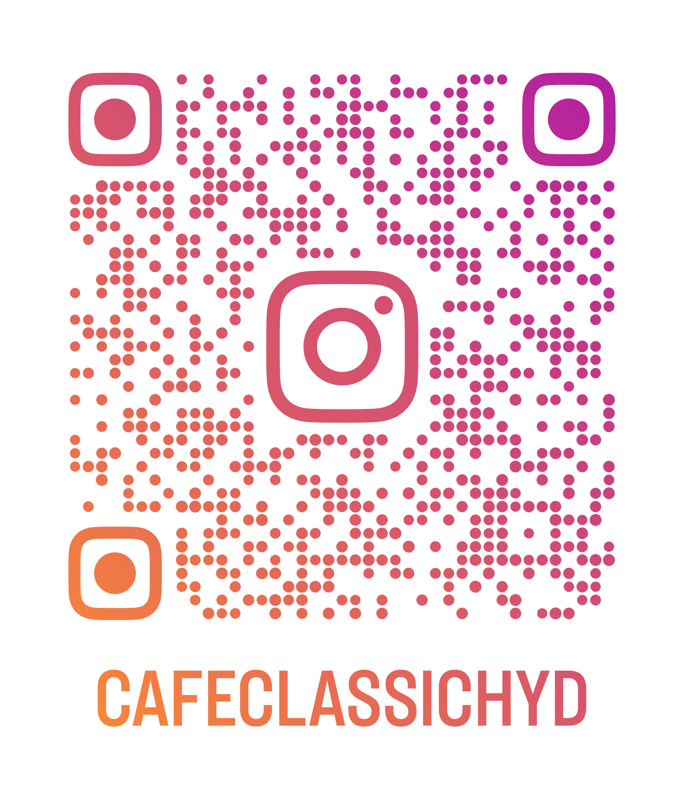 Cafe Classic Instagram QR code